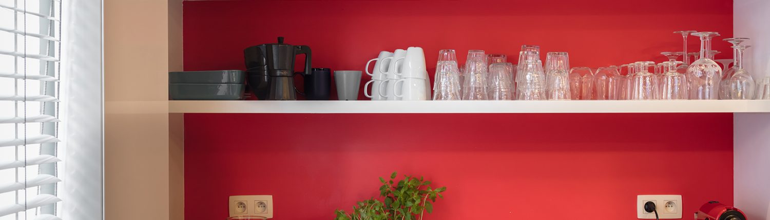 Red Shelving