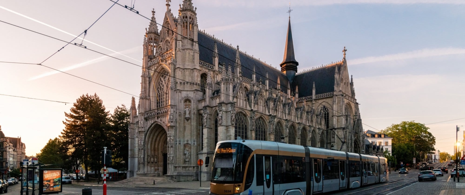 Church of Our Lady of Victories at the Sablon at dawn